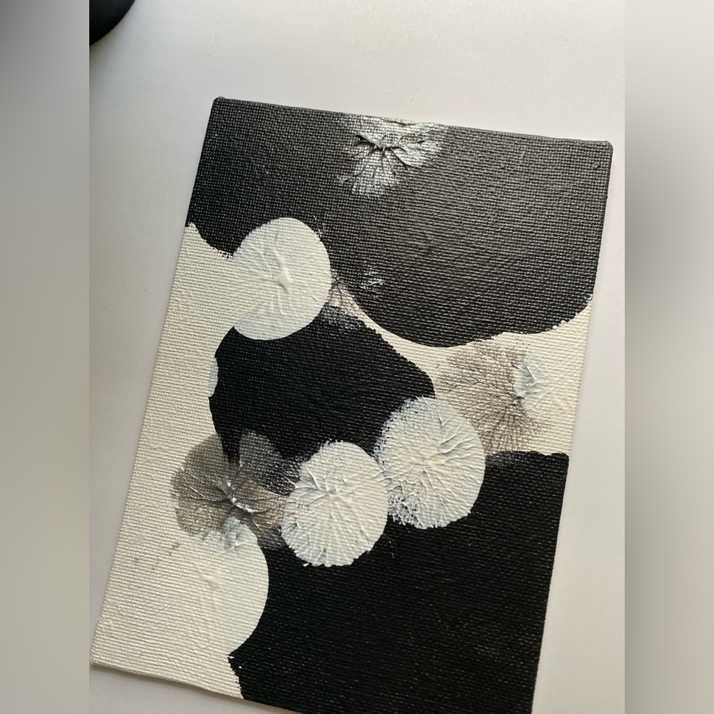 Monochrome Abstract Canvas Art